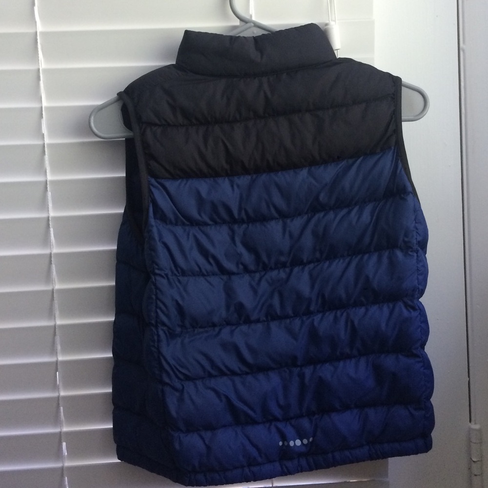 Kids blue and black puffy vest